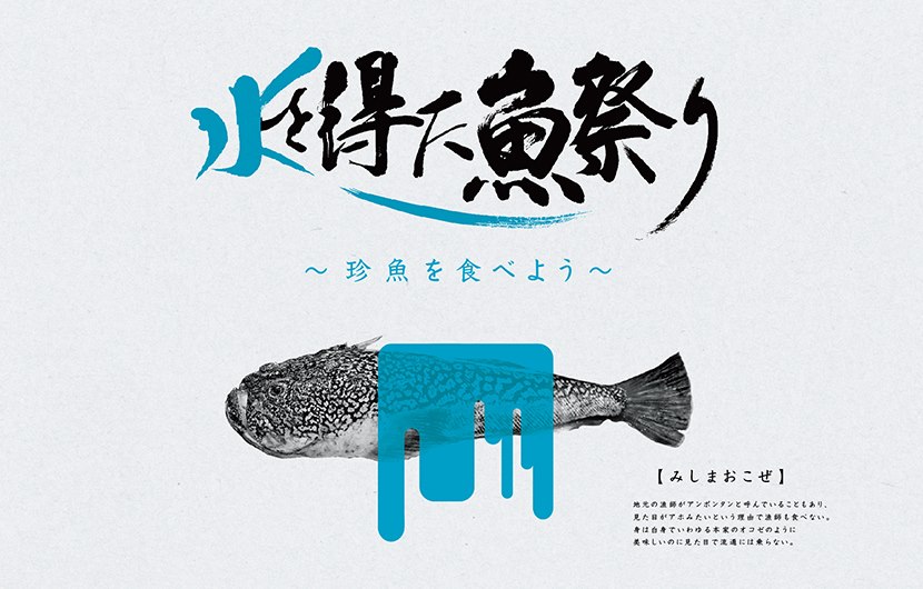 19883541_1548266501903036_1416830237_n 「水を得た魚祭り 〜珍魚を食べよう〜」のキービジュアル