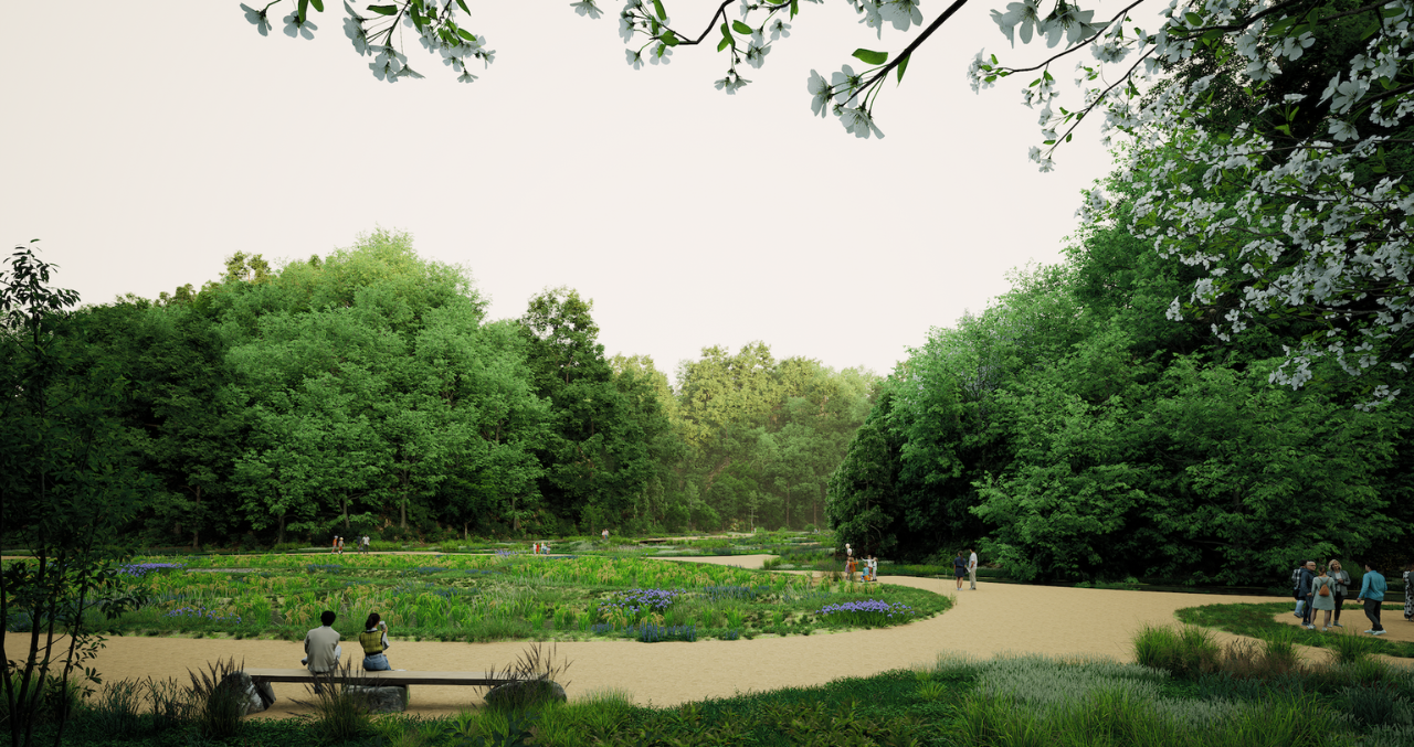 MEZAME VALLEYの公園内の完成予想イメージ